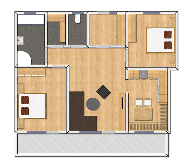 Grundriss Murmelbau ENG